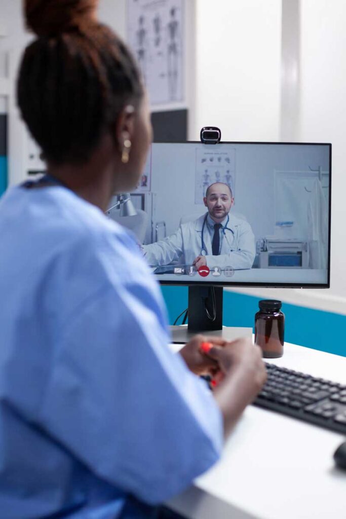 nurse doctor medical videocall 2023 11 27 05 32 50 utc