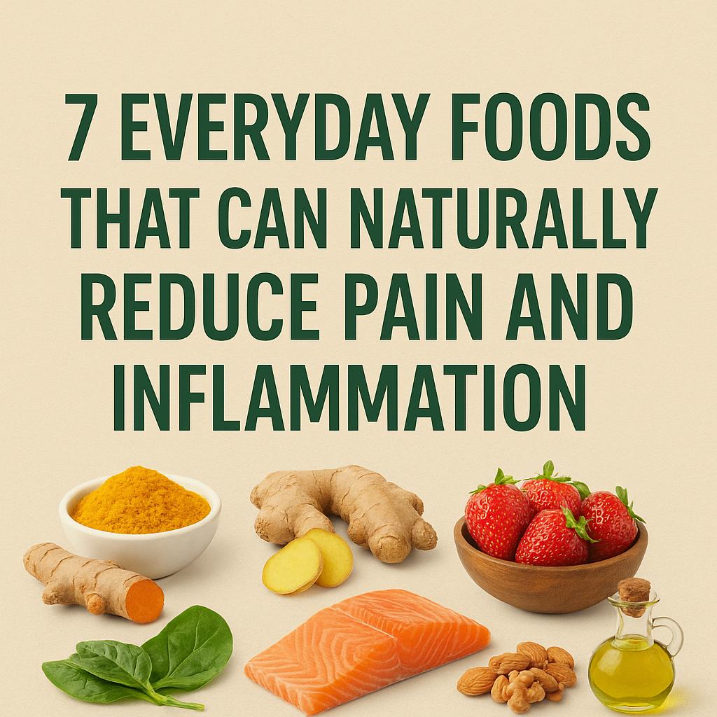 🌿 7 Everyday Foods That Can Naturally Reduce Pain and Inflammation