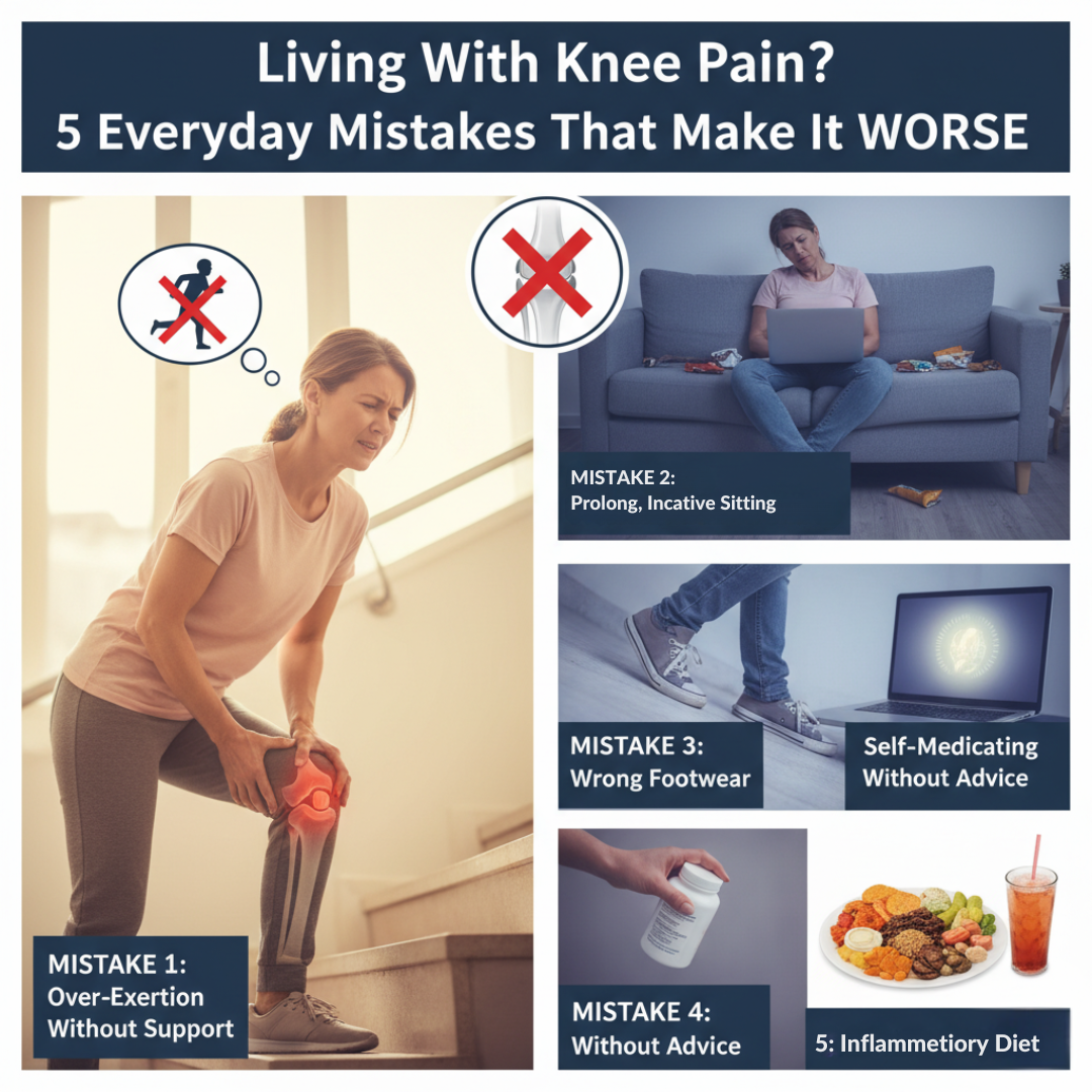 Living With Knee Pain? 5 Everyday Mistakes That Make It Worse