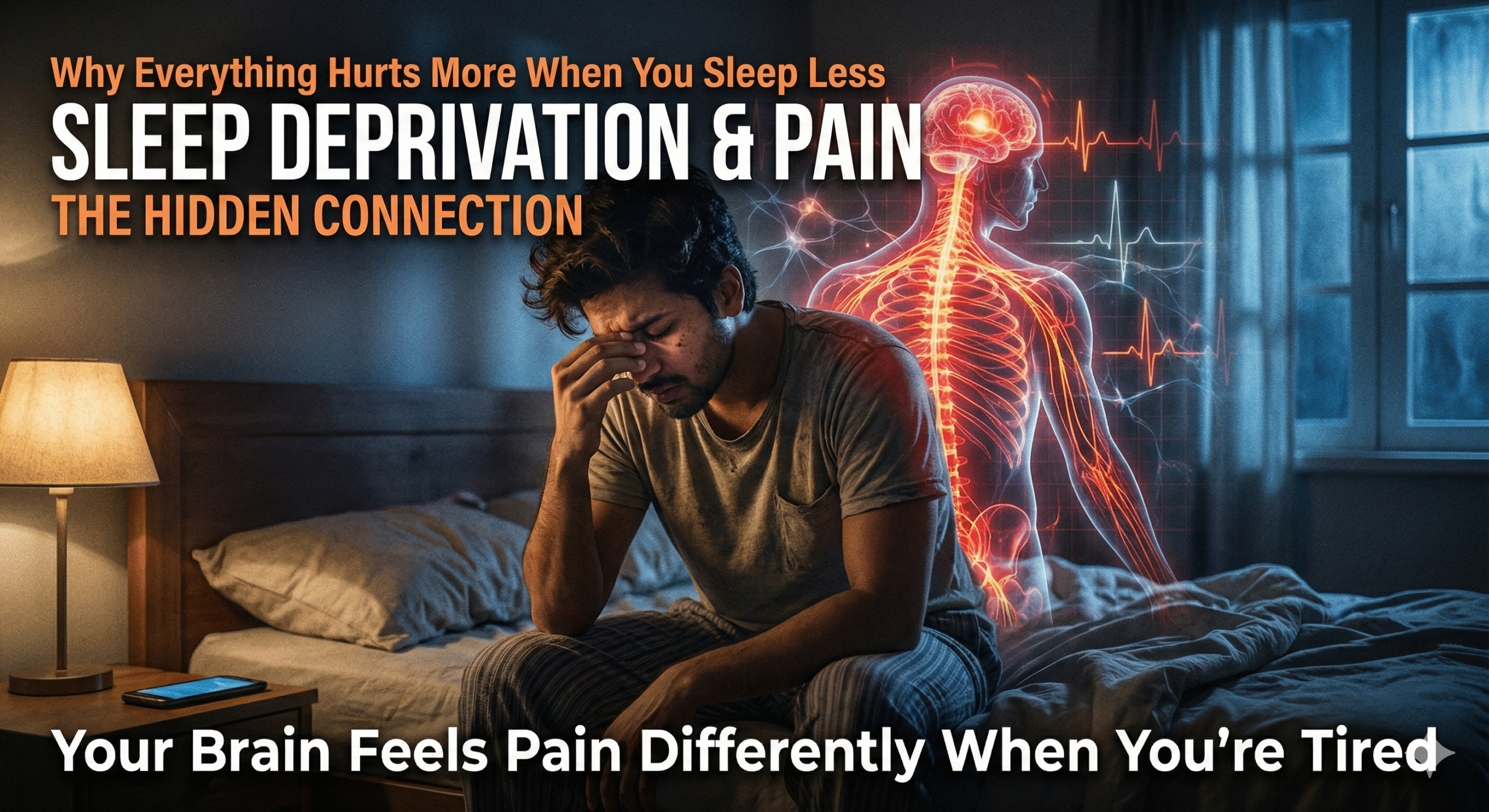 😴 Sleep Deprivation and Pain Sensitivity — The Hidden Connection
