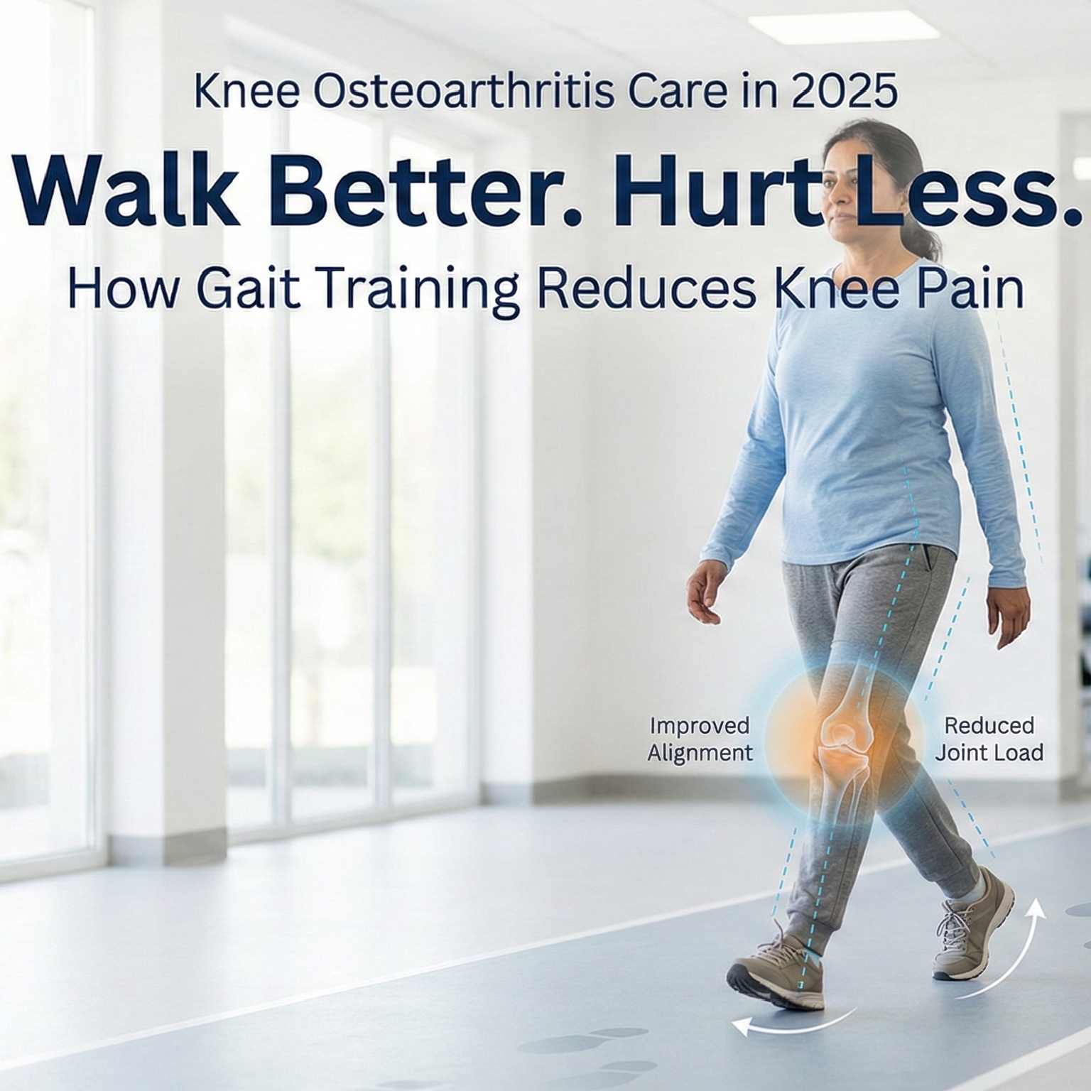 How Simple Changes in Walking (Gait Training) Can Reduce Knee Osteoarthritis Pain