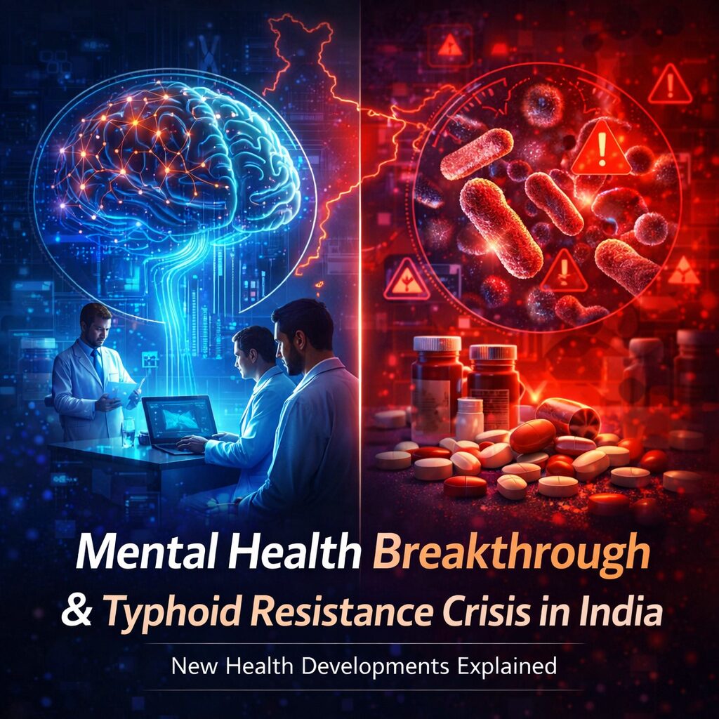 New Health Developments in India: CALM-Brain Launch and Typhoid Resistance Concerns
